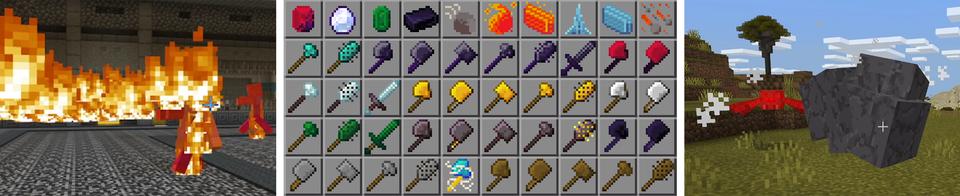 Panorama of the Minecraft Bedrock Marketplace product Advanced Weapons created by 4KS Studios.