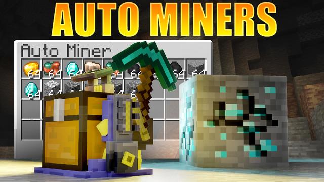 Thumbnail of the Minecraft Bedrock Marketplace product Auto Miners created by 4KS Studios.