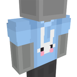 Thumbnail of the Minecraft Bedrock Marketplace product Blue Bunny Shirt created by 4KS Studios.