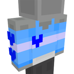 Thumbnail of the Minecraft Bedrock Marketplace product Blue Heart Blouse created by 4KS Studios.