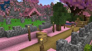 Screenshot of the Minecraft Bedrock Marketplace product Bubblegum City created by 4KS Studios.