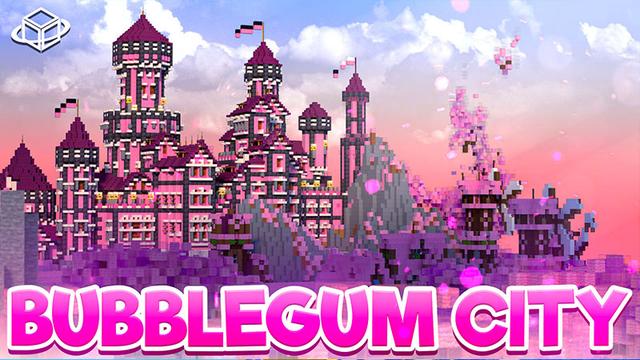 Thumbnail of the Minecraft Bedrock Marketplace product Bubblegum City created by 4KS Studios.