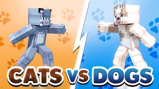 Thumbnail of the Minecraft Bedrock Marketplace product Cats Vs Dogs created by 4KS Studios.