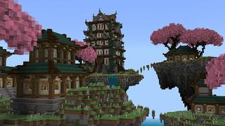 Screenshot of the Minecraft Bedrock Marketplace product Cherry Islands created by 4KS Studios.