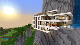 Screenshot of the Minecraft Bedrock Marketplace product Cliffside Mansion created by 4KS Studios.