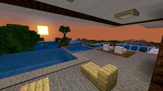 Screenshot of the Minecraft Bedrock Marketplace product Cliffside Mansion created by 4KS Studios.