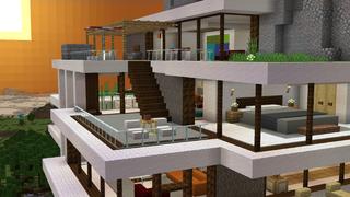 Screenshot of the Minecraft Bedrock Marketplace product Cliffside Mansion created by 4KS Studios.