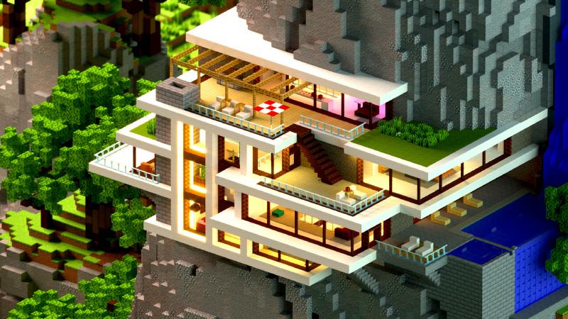 Cliffside Mansion by 4KS Studios | CHUNK - Minecraft Bedrock ...