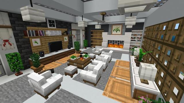 Screenshot of the Minecraft Bedrock Marketplace product Cozy Furniture created by 4KS Studios.