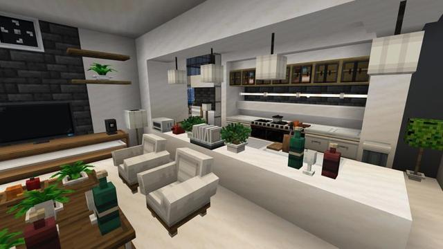 Screenshot of the Minecraft Bedrock Marketplace product Cozy Furniture created by 4KS Studios.