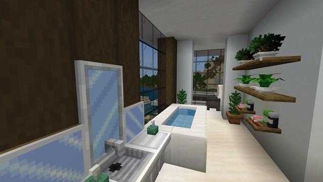 Screenshot of the Minecraft Bedrock Marketplace product Cozy Furniture created by 4KS Studios.