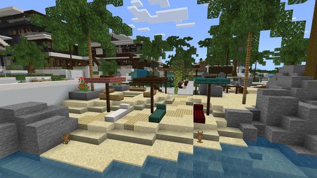 Screenshot of the Minecraft Bedrock Marketplace product Cozy Furniture created by 4KS Studios.