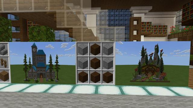Screenshot of the Minecraft Bedrock Marketplace product Craftable Bases created by 4KS Studios.