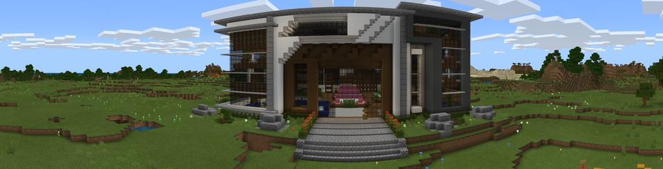 Panorama of the Minecraft Bedrock Marketplace product Craftable Millionaire Mansions created by 4KS Studios.