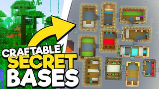 Thumbnail of the Minecraft Bedrock Marketplace product Craftable Secret Bases created by 4KS Studios.