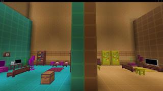 Screenshot of the Minecraft Bedrock Marketplace product Cute Modern Furniture created by 4KS Studios.