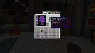 Screenshot of the Minecraft Bedrock Marketplace product Demon Tools created by 4KS Studios.