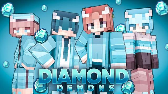 Thumbnail of the Minecraft Bedrock Marketplace product Diamond Demons created by 4KS Studios.