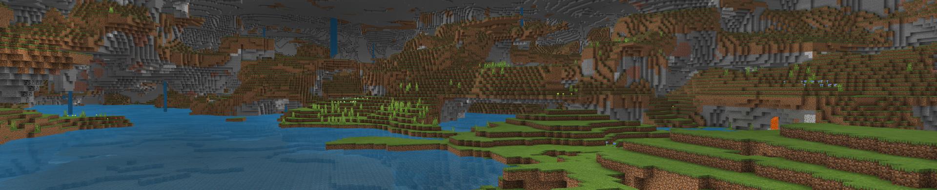 Panorama of the Minecraft Bedrock Marketplace product Difficulty: Caves Only! created by 4KS Studios.