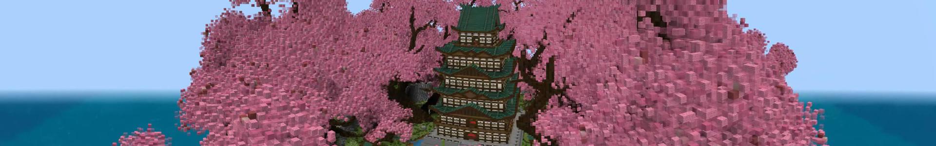 Panorama of the Minecraft Bedrock Marketplace product Dojo Mansion created by 4KS Studios.