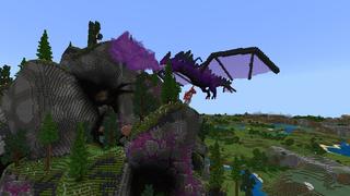 Screenshot of the Minecraft Bedrock Marketplace product Dragon Cave created by 4KS Studios.