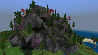 Screenshot of the Minecraft Bedrock Marketplace product Dragon Cave created by 4KS Studios.