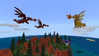 Screenshot of the Minecraft Bedrock Marketplace product Dragon Island created by 4KS Studios.