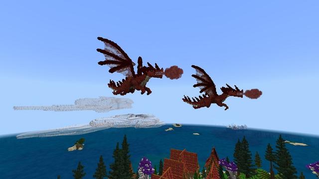 Screenshot of the Minecraft Bedrock Marketplace product Dragon Island created by 4KS Studios.