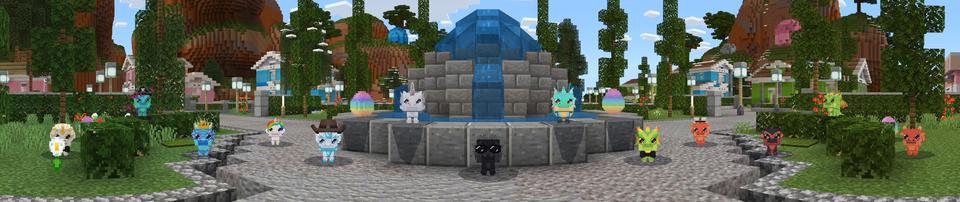 Panorama of the Minecraft Bedrock Marketplace product Dragon Pets created by 4KS Studios.