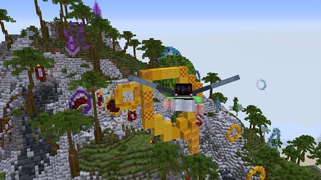 Screenshot of the Minecraft Bedrock Marketplace product Elytra Race created by 4KS Studios.