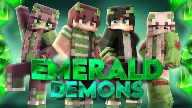 Thumbnail of the Minecraft Bedrock Marketplace product Emerald Demons created by 4KS Studios.