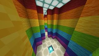 Screenshot of the Minecraft Bedrock Marketplace product Find the Button: Mazes created by 4KS Studios.