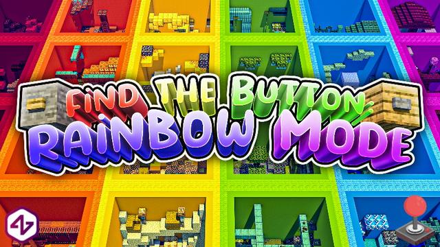 Thumbnail of the Minecraft Bedrock Marketplace product Find the Button: Rainbow Mode created by 4KS Studios.