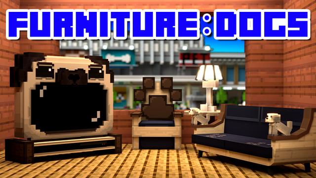 Thumbnail of the Minecraft Bedrock Marketplace product Furniture: Dogs created by 4KS Studios.