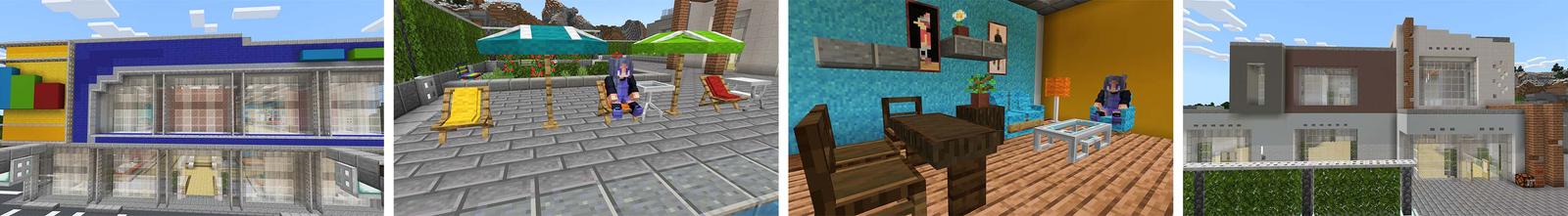 Panorama of the Minecraft Bedrock Marketplace product FURNITURE RGB CRAFTABLE created by 4KS Studios.