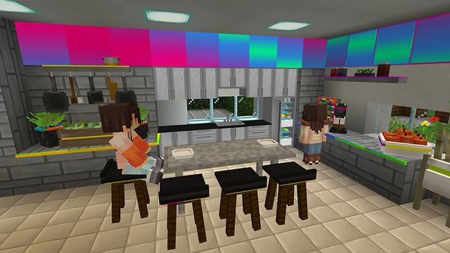 Screenshot of the Minecraft Bedrock Marketplace product Furniture RGB created by 4KS Studios.
