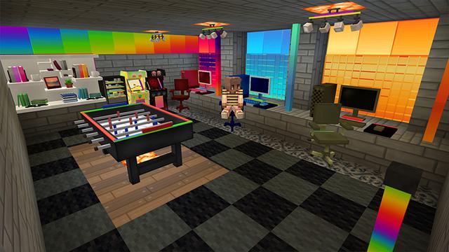 Screenshot of the Minecraft Bedrock Marketplace product Furniture RGB created by 4KS Studios.