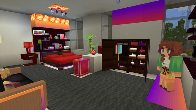 Screenshot of the Minecraft Bedrock Marketplace product Furniture RGB created by 4KS Studios.