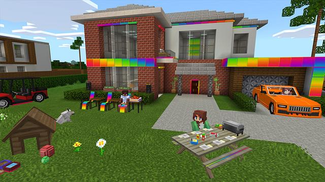 Screenshot of the Minecraft Bedrock Marketplace product Furniture RGB created by 4KS Studios.