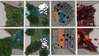 Screenshot of the Minecraft Bedrock Marketplace product Grid Parkour Biomes created by 4KS Studios.