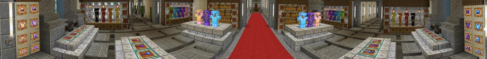 Panorama of the Minecraft Bedrock Marketplace product Hacker Base II created by 4KS Studios.