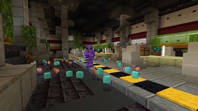 Screenshot of the Minecraft Bedrock Marketplace product Hacker Bunker created by 4KS Studios.