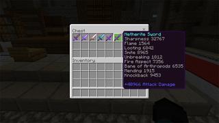 Screenshot of the Minecraft Bedrock Marketplace product Hacker Pickaxe created by 4KS Studios.