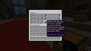 Screenshot of the Minecraft Bedrock Marketplace product Hacker Pickaxe created by 4KS Studios.
