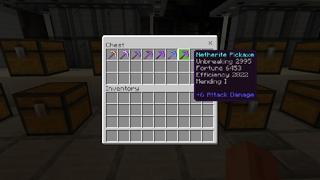 Screenshot of the Minecraft Bedrock Marketplace product Hacker Swords created by 4KS Studios.