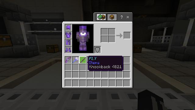 Screenshot of the Minecraft Bedrock Marketplace product Hacker Tools created by 4KS Studios.
