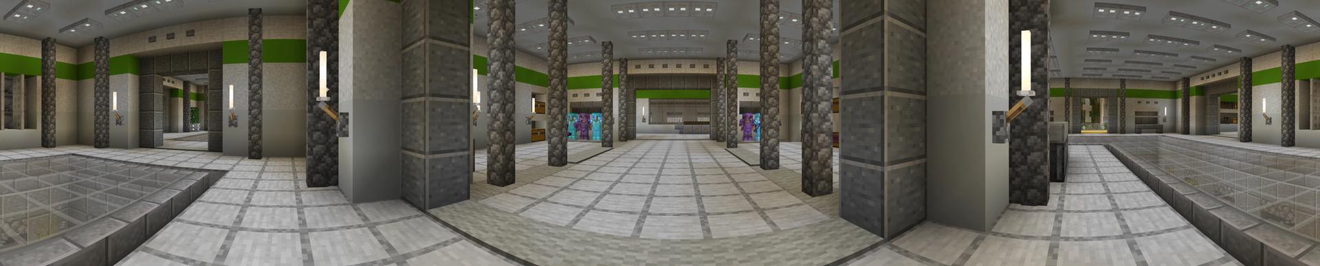 Panorama of the Minecraft Bedrock Marketplace product Hacker Weapons created by 4KS Studios.