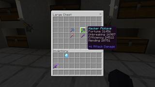 Screenshot of the Minecraft Bedrock Marketplace product Hacker Weapons created by 4KS Studios.