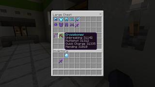 Screenshot of the Minecraft Bedrock Marketplace product Hacker Weapons created by 4KS Studios.