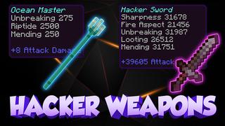 Thumbnail of the Minecraft Bedrock Marketplace product Hacker Weapons created by 4KS Studios.